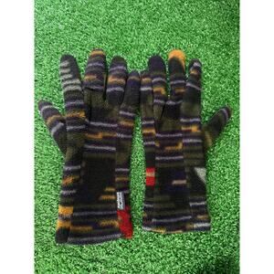 Patagonia Fleece Sacajawea Aztec Print Gloves Small Made in USA Vintage